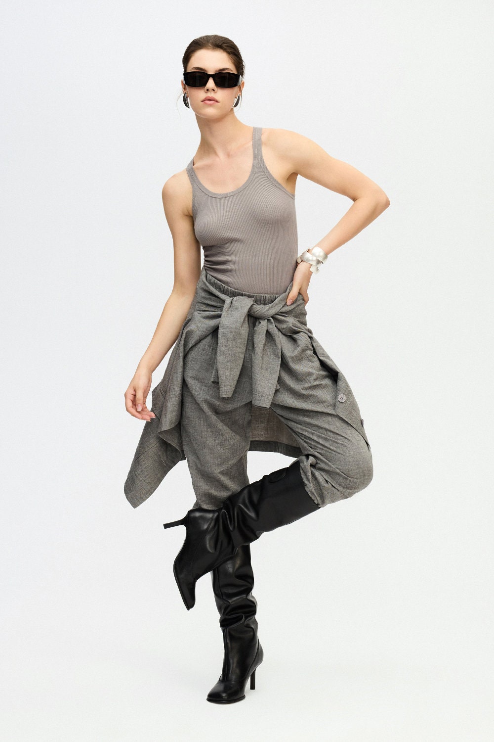 Grey Oversize Jacket Cotton Shirts Women's Jackets Grey Oversize Jacket Cotton Shirts Women's Jackets