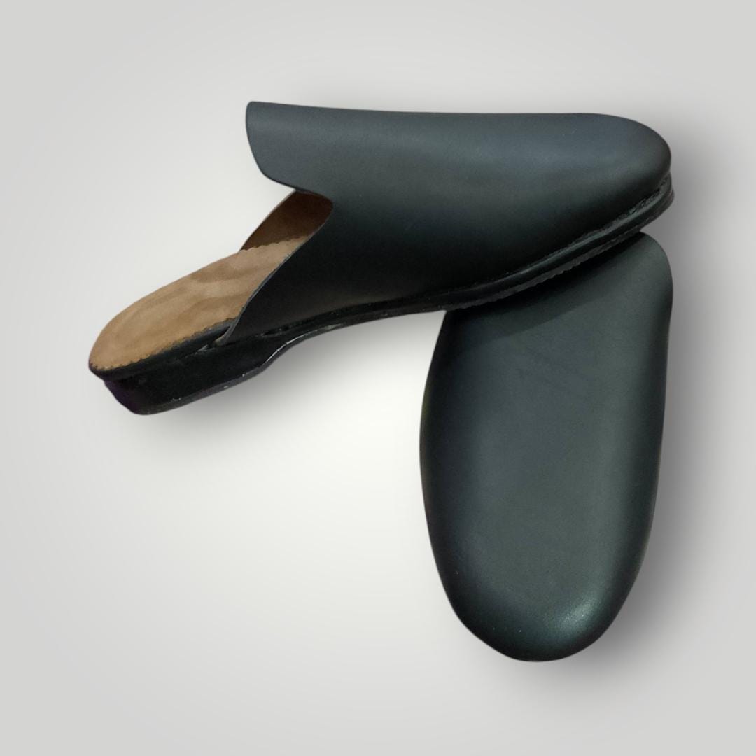 Handmade Moroccan Leather Sabot Comfortable Slip Clogs Women Handmade Moroccan Leather Sabot Comfortable Slip Clogs Women