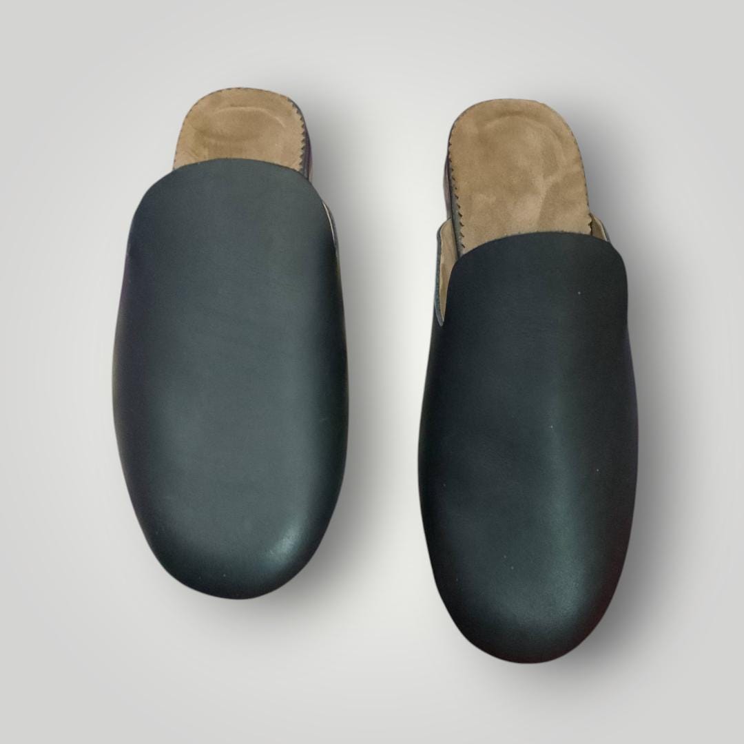 Handmade Moroccan Leather Sabot Comfortable Slip Clogs Women Handmade Moroccan Leather Sabot Comfortable Slip Clogs Women